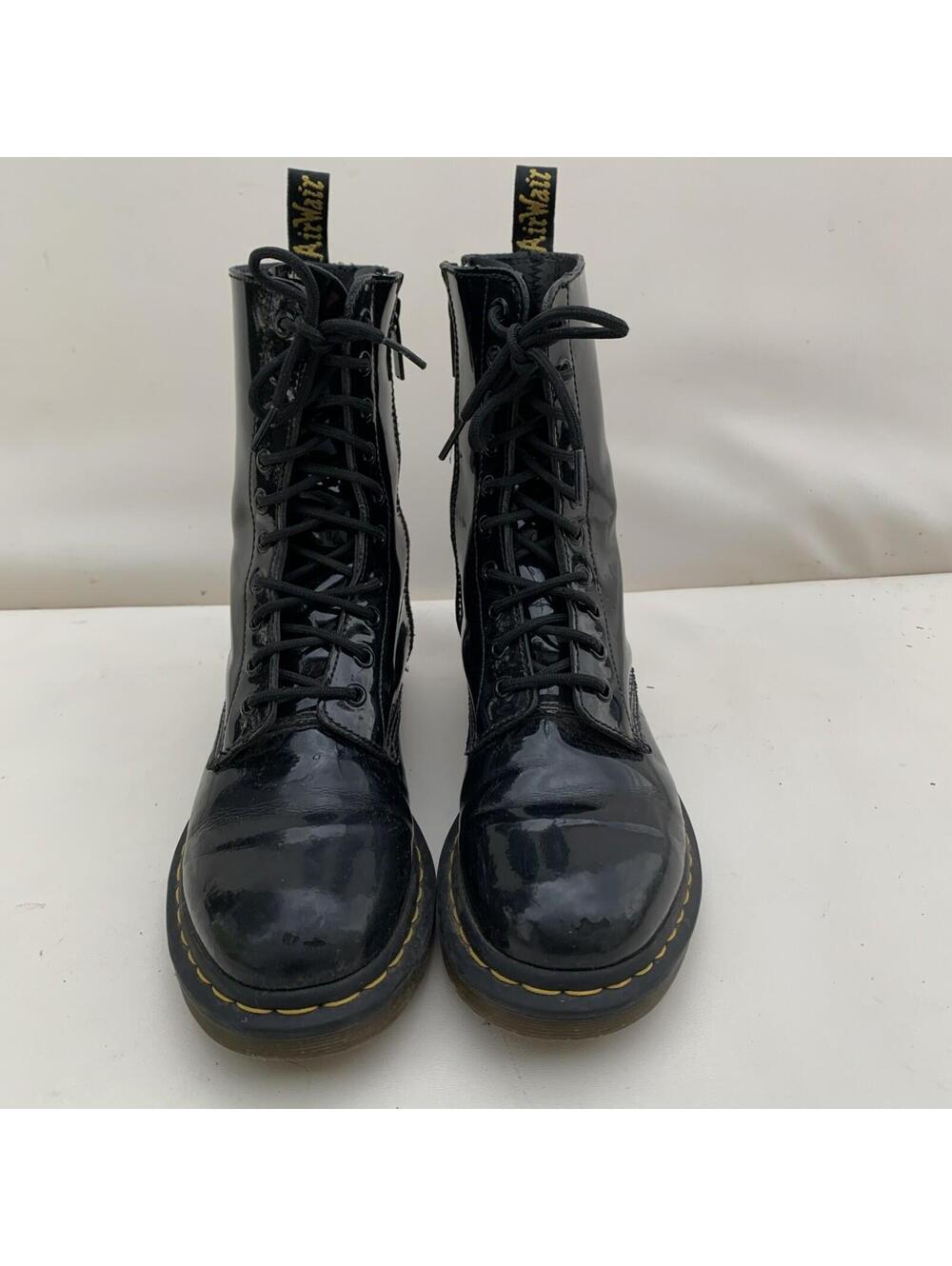 Dr Martens Patent Leather Combat Boots Sz 9 Womens - Picture 2 of 11